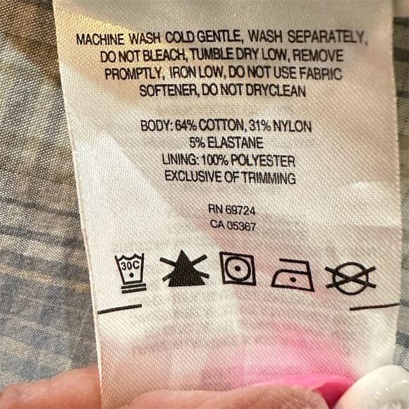 Columbia Men's Omni-Wick Plaid Button-Up Shirt Gray Size M Short Sleeve - Picture 6 of 9